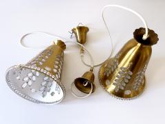 Oswald Haerdtl Set of Two Elegant Mid Century Pendant Lamps by Oswald Haerdtl for Lobmeyr 1950s - 4439254