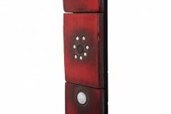 Oswald Tieberghien Ceramic Tile Mirror by Oswald Tieberghien in Red Glaze 1960s - 844297