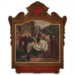 Oswald V lkel Complete set of Stations of the Cross oil paintings by V lkel - 3252900