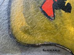 Oswaldo Guayasamin Cabeza de Nina Negra Signed Exhibited at the Museo Guayasam n - 4716189