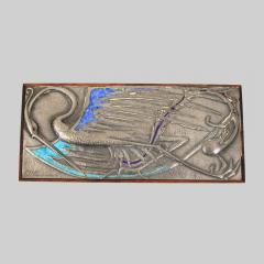 Ottaviani Silver and Enamel wooden Box with Bird Design - 4094065