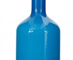 Otto Brauer Danish Mid Century Modern Holmegaard Blue Bottle - 4195796
