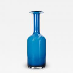 Otto Brauer Danish Mid Century Modern Holmegaard Blue Bottle - 4222087
