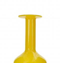Otto Brauer Danish Mid Century Modern Holmegaard Yellow Glass Vase - 4195797