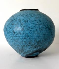 Otto Heino Ceramic Moon Jar with Robin Egg Blue Glaze by Otto Heino - 3971981