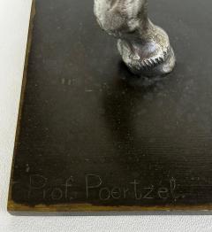Otto Poertzel Otto Poertzel 1920s Bronze Bone Horse Sculpture The Minstrel The Maiden  - 4687234