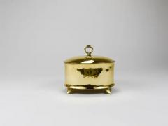 Otto Prutscher Otto Prutscher Art Nouveau Brass Box Bowl With Lid Melzer Neuhardt 1920s - 4068291