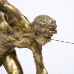 Otto Schmidt Hofer Art Deco Gilt Bronze Archer Sculpture on Black Marble Base by Otto Schmidt Hofer - 3376108