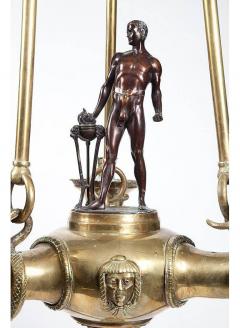Otto Schmidt Hofer German Bronze Chandelier in the Greek Taste by Otto Schmidt Hofer - 540745
