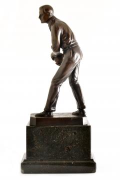 Otto Schmidt Hofer SCHMIDT HOFER 1873 1925 BERLIN GERMANY BRONZE FIGURE OF A BOWLER ART DECO  - 1326298