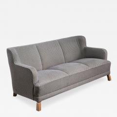 Otto Schultz Scandinavian Modern three seater sofa with grey wool upholstery - 2009954