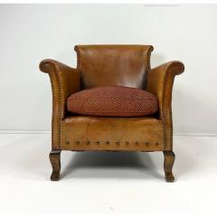 Otto Schulz Early 20th Century European Leather Lounge Chair - 4215007