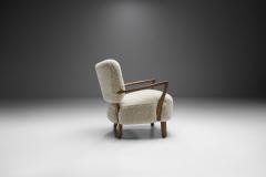 Otto Schulz Floating Easy Chair in Sheepskin by Otto Schulz attr Sweden 1940s - 2026712