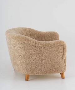 Otto Schulz Otto Schulz Attributed Scandinavian Mid Century Sofa in Sheepskin - 2226731