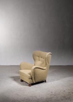 Otto Schulz Otto Schulz High Back Armchair for Boet Sweden 1930s - 2937755