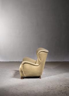 Otto Schulz Otto Schulz High Back Armchair for Boet Sweden 1930s - 2937757