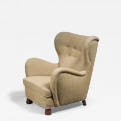 Otto Schulz Otto Schulz High Back Armchair for Boet Sweden 1930s - 2942258