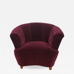 Otto Schulz Otto Schulz Velvet Club Chair - 983158