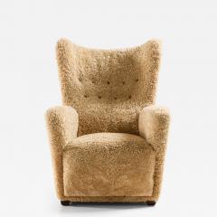 Otto Schulz Scandinavian Modern Easy Chair in Beech by Otto Schulz 1940s - 4699506