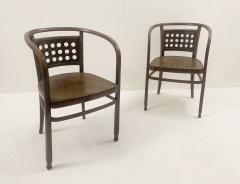 Otto Wagner Pair of Mid Century Bentwood Armchairs by Otto Wagner for J J Kohn - 2686818
