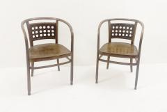 Otto Wagner Pair of Mid Century Bentwood Armchairs by Otto Wagner for J J Kohn - 2686819