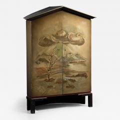 Otto Wretling Otto Stig Wretling decorated wooden cabinet - 1617822