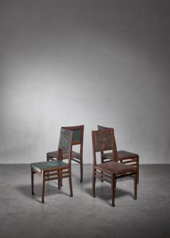Otto Wytrlik Set of 4 Otto Wytrlik Jugendstil chairs - 1266859