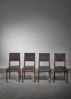 Otto Wytrlik Set of 4 Otto Wytrlik Jugendstil chairs - 1266860