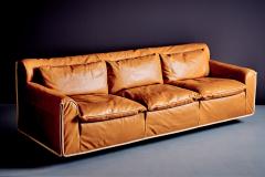 Otto Zapf Heli three seater Leather Sofa by Otto Zapf for Knoll International - 4395510