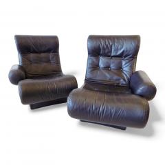 Otto Zapf Otto Zapf Sofalette leather two seater sofa 1970 - 4741347