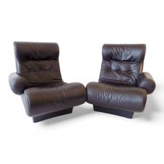 Otto Zapf Otto Zapf Sofalette leather two seater sofa 1970 - 4741350