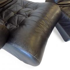 Otto Zapf Otto Zapf Sofalette leather two seater sofa 1970 - 4741351
