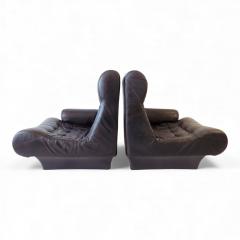 Otto Zapf Otto Zapf Sofalette leather two seater sofa 1970 - 4741356