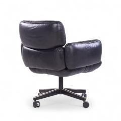 Otto Zapf Otto Zapf for Knoll Mid Century Black Leather Management Office Chair - 4260157
