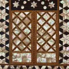 Ottoman mother of pearl and ebony inlaid wall bracket - 3902244