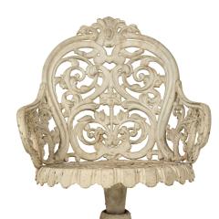 Outdoor American Victorian Iron Swivel Chair - 4667662