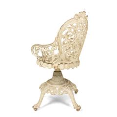 Outdoor American Victorian Iron Swivel Chair - 4667668