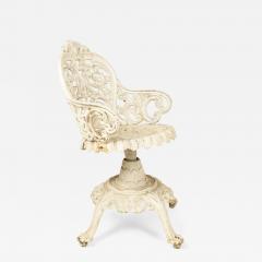 Outdoor American Victorian Iron Swivel Chair - 4729265