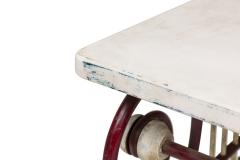 Outdoor Continental Lyre Marble Top Center Table - 4651954