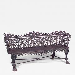 Outdoor English Victorian Iron Settee - 4227207