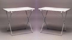 Outdoor French Iron Folding Cafe Tables - 1429635