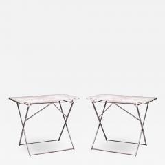 Outdoor French Iron Folding Cafe Tables - 1431587