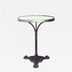 Outdoor French Iron and Crystal Caf Table - 4708566