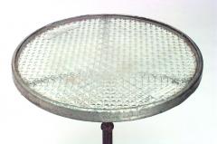 Outdoor French Iron and Crystal Cafe Table - 1429798