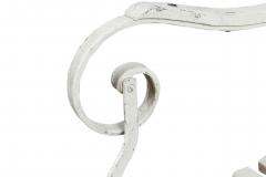 Outdoor French White Iron Folding Armchair - 4668185