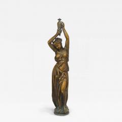 Outdoor Iron Female Figure Statuary - 4627907
