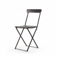 Outdoor Iron Folding Bistro Chair - 1419160