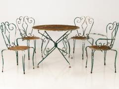 Outdoor Ironwork Dining Table Set - 1936752