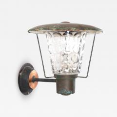 Outdoor Scandinavian Wall Light in Copper Norway 1960s - 2212136