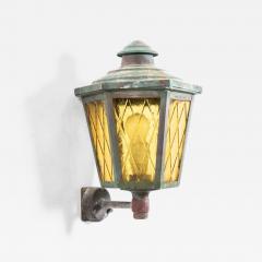 Outdoor Scandinavian Wall Light in Copper Norway 1970s - 2699452